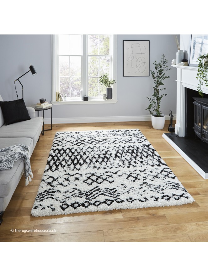 Berber Aura White Rug - 2