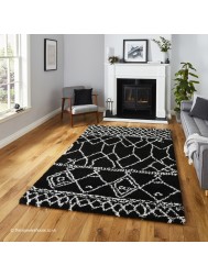 Berber Tribal Black Rug - Thumbnail - 2