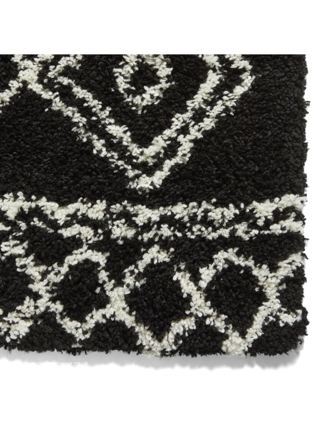 Berber Tribal Black Rug - 4