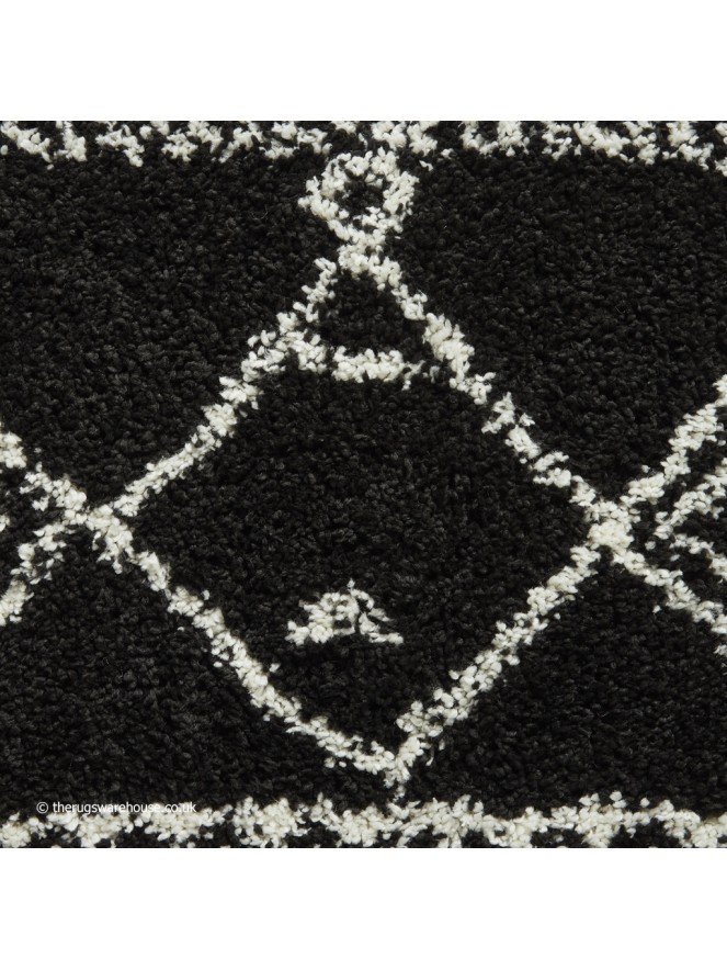 Berber Tribal Black Rug - 5