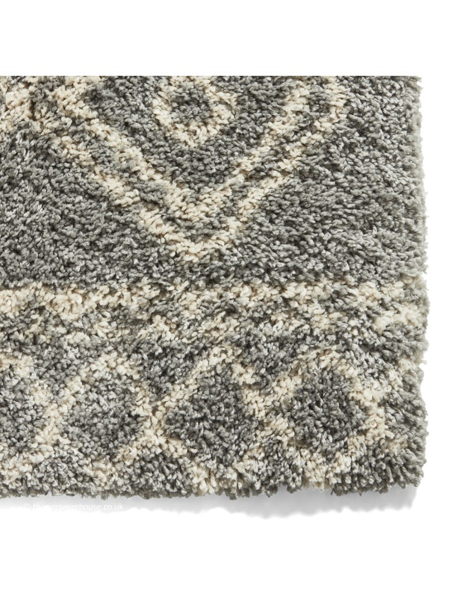 Berber Tribal Grey Rug - 4