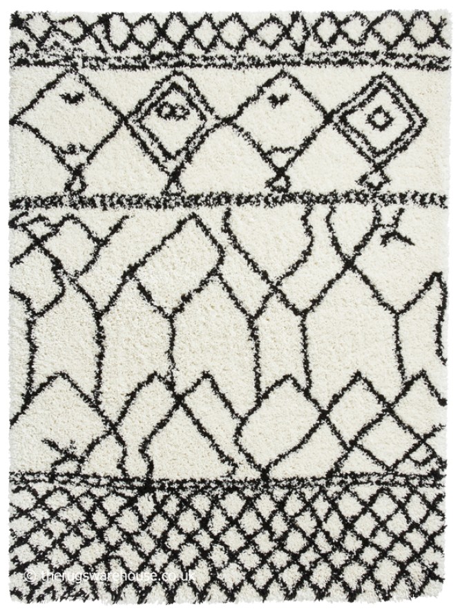 Berber Tribal White Rug - 9