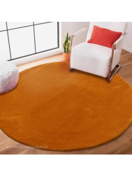 Accra Orange Circle Rug - Thumbnail - 2