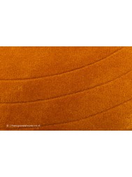 Accra Orange Circle Rug - Thumbnail - 6