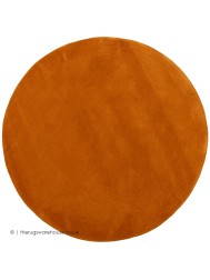 Accra Orange Circle Rug - Thumbnail - 9