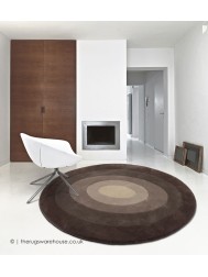 Adelaide Brown Circle Rug - Thumbnail - 2