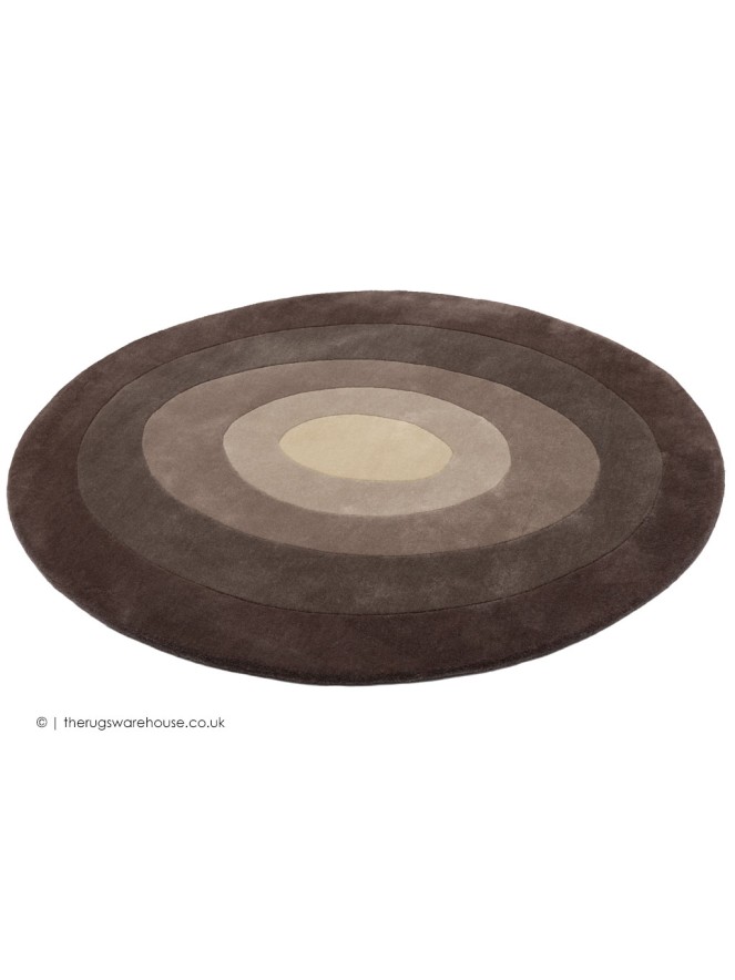 Adelaide Brown Circle Rug - 7