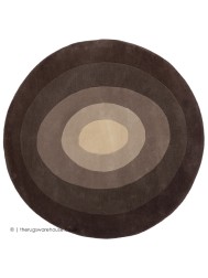 Adelaide Brown Circle Rug - Thumbnail - 8