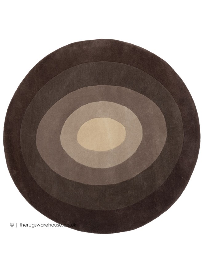 Adelaide Brown Circle Rug - 8