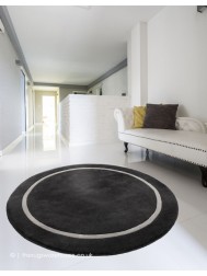 Kiev Charcoal Circle Rug - Thumbnail - 2