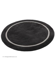 Kiev Charcoal Circle Rug - Thumbnail - 7