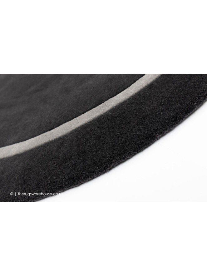 Kiev Charcoal Circle Rug - 3