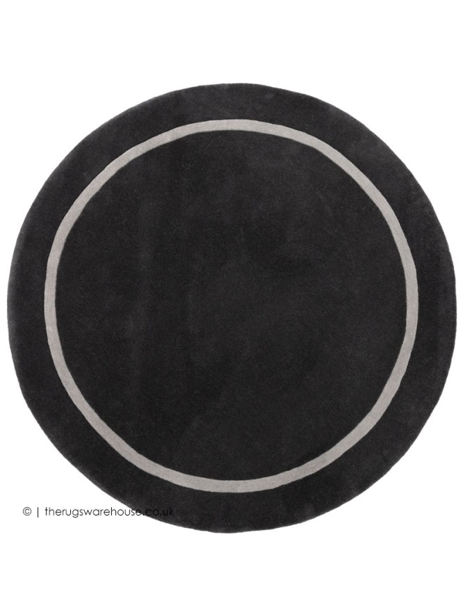 Kiev Charcoal Circle Rug - 8