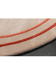 Riga Beige Coral Circle Rug - Thumbnail - 3