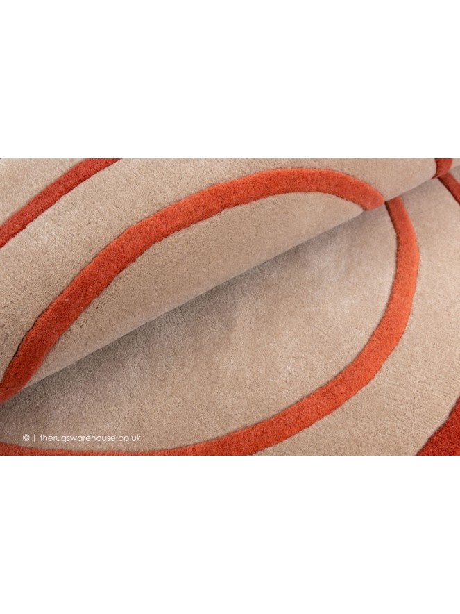 Riga Beige Coral Circle Rug - 4