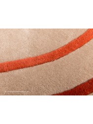 Riga Beige Coral Circle Rug - Thumbnail - 5