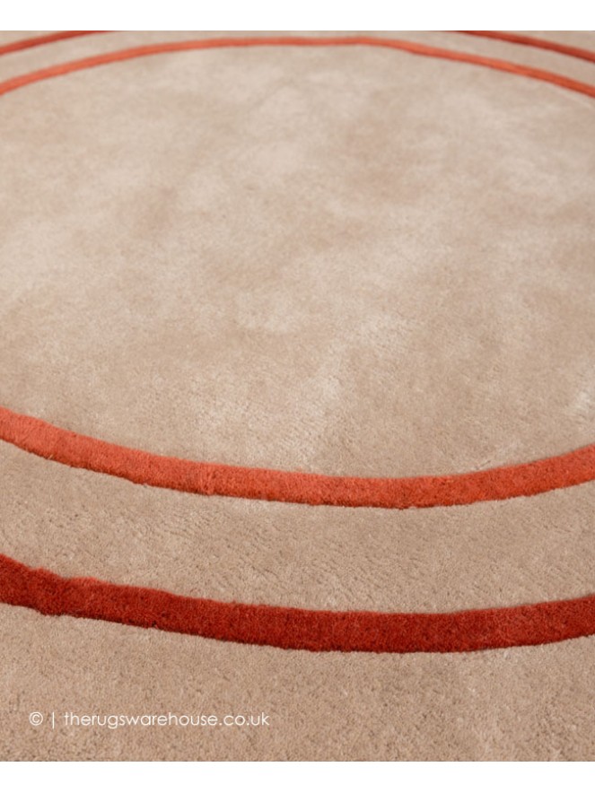 Riga Beige Coral Circle Rug - 6