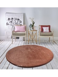 Tampa Rosewood Circle Rug - Thumbnail - 2