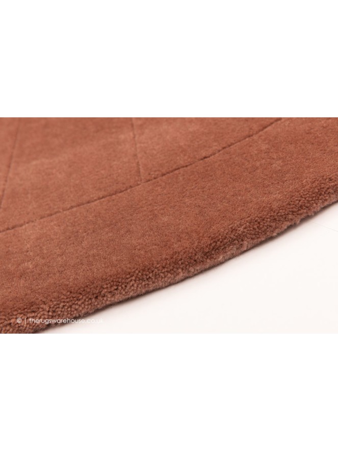 Tampa Rosewood Circle Rug - 3