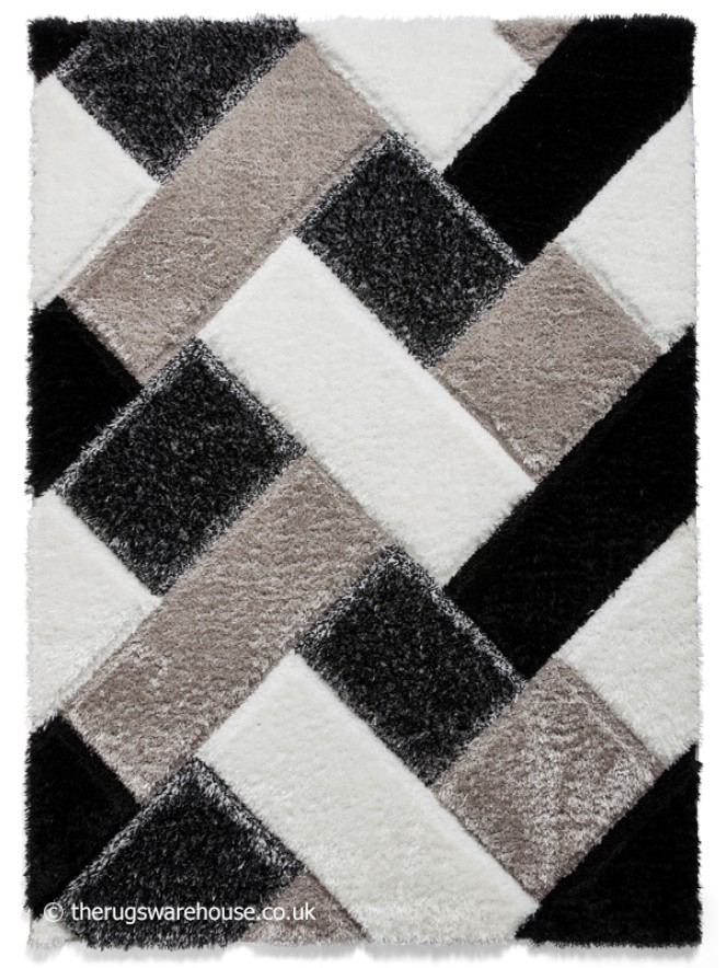 Olympia Black White Rug - 10