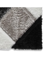 Olympia Black White Rug - Thumbnail - 5