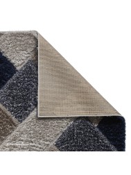 Olympia Grey Navy Rug - Thumbnail - 4