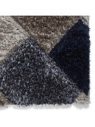 Olympia Grey Navy Rug - Thumbnail - 5