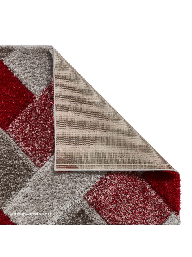 Olympia Grey Red Rug - 4