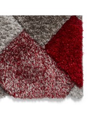 Olympia Grey Red Rug - Thumbnail - 5