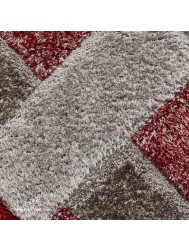 Olympia Grey Red Rug - Thumbnail - 6