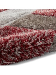 Olympia Grey Red Rug - Thumbnail - 8