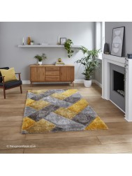 Olympia Grey Yellow Rug - Thumbnail - 2