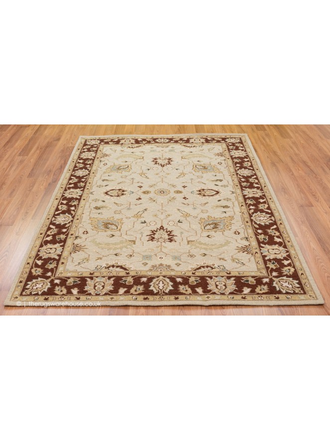 Sumak Cream Brown Rug - 2