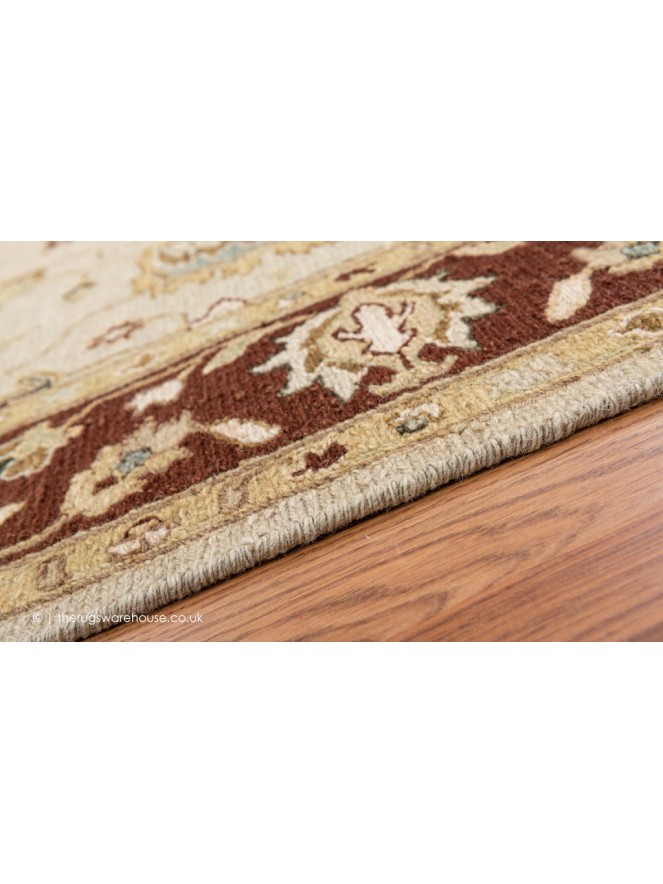 Sumak Cream Brown Rug - 4