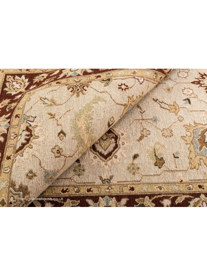 Sumak Cream Brown Rug - 7