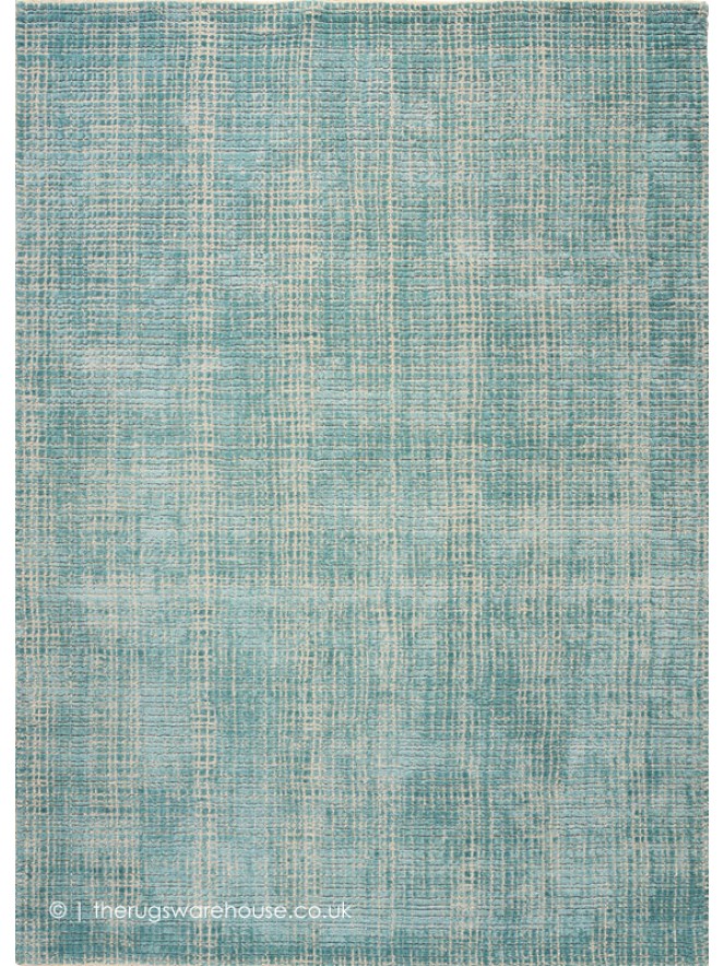 Mosaic Turquoise Rug - 4