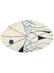 Mobile Blanc Oval Rug - Thumbnail - 5