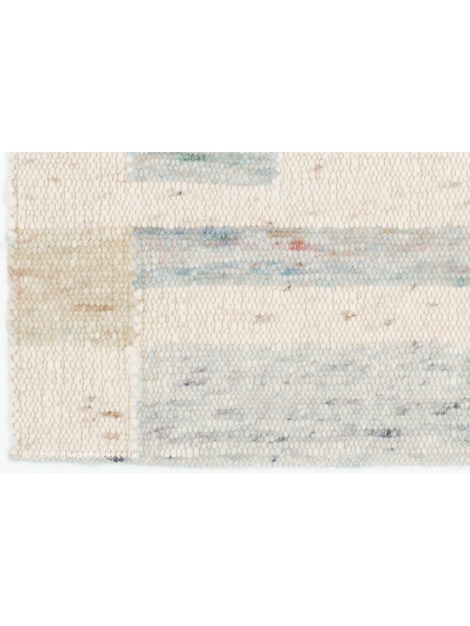 Santiago Cream Blue Rug - 3