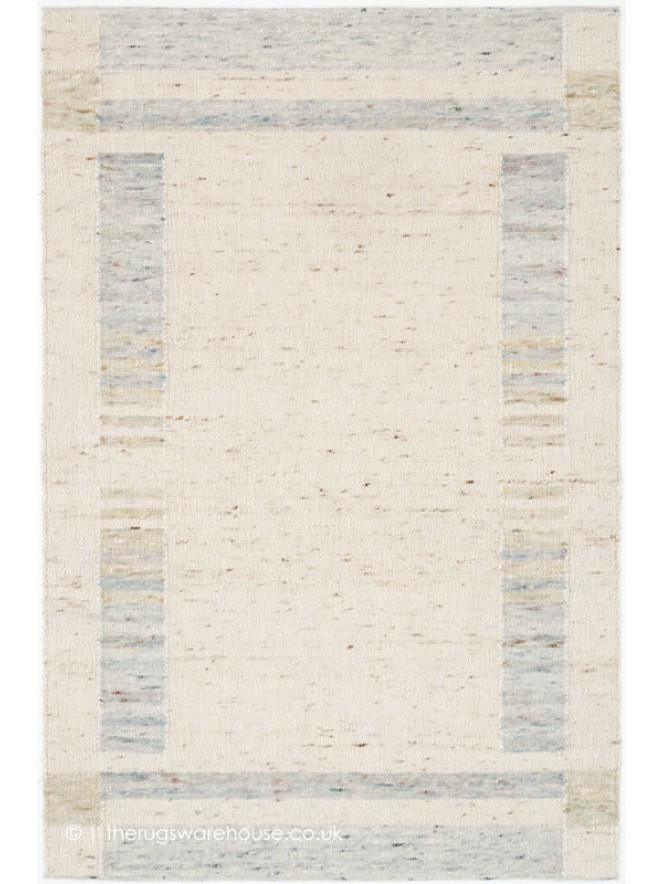 Santiago Cream Blue Rug - 6