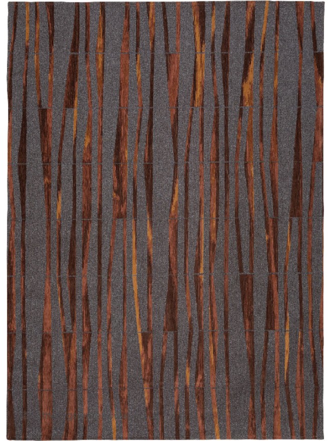 Black Wood Rug - 9