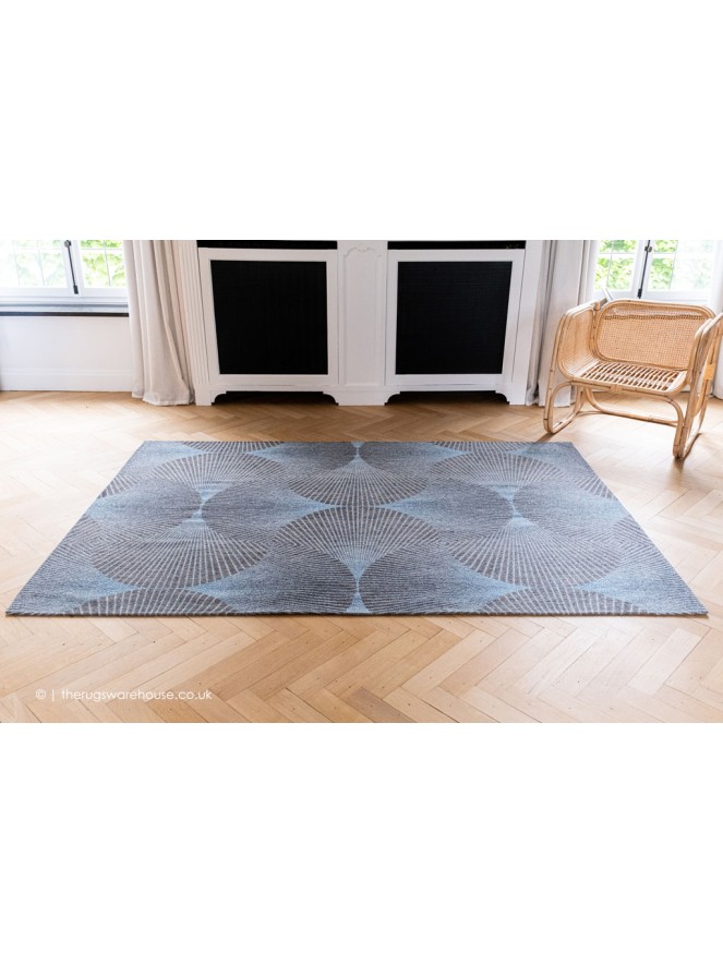 Chirimen Blue Rug - 2