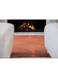 Yuzen Orange Rug - Thumbnail - 3