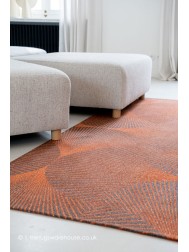 Yuzen Orange Rug - Thumbnail - 4