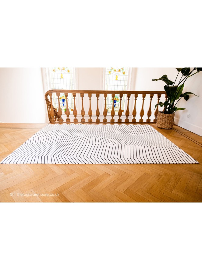 San Andreas White Black Rug - 3