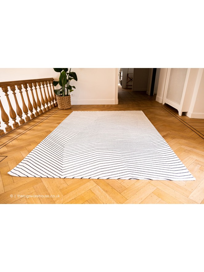 San Andreas White Black Rug - 4