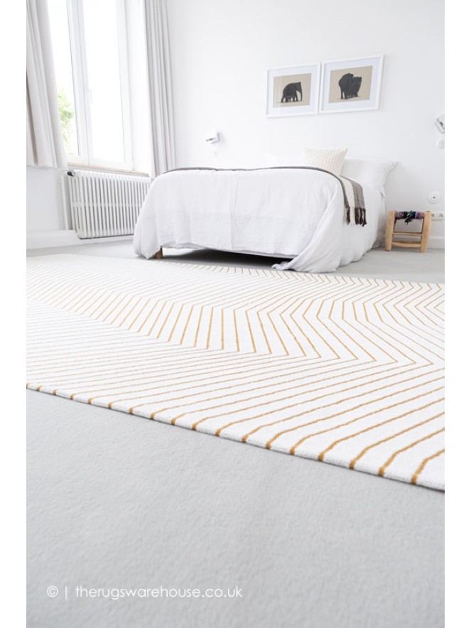San Andreas White Gold Rug - 4