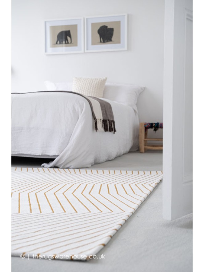 San Andreas White Gold Rug - 5