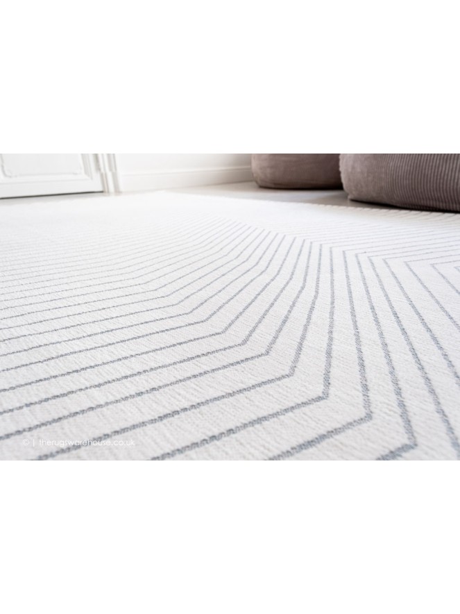 San Andreas White Grey Rug - 4