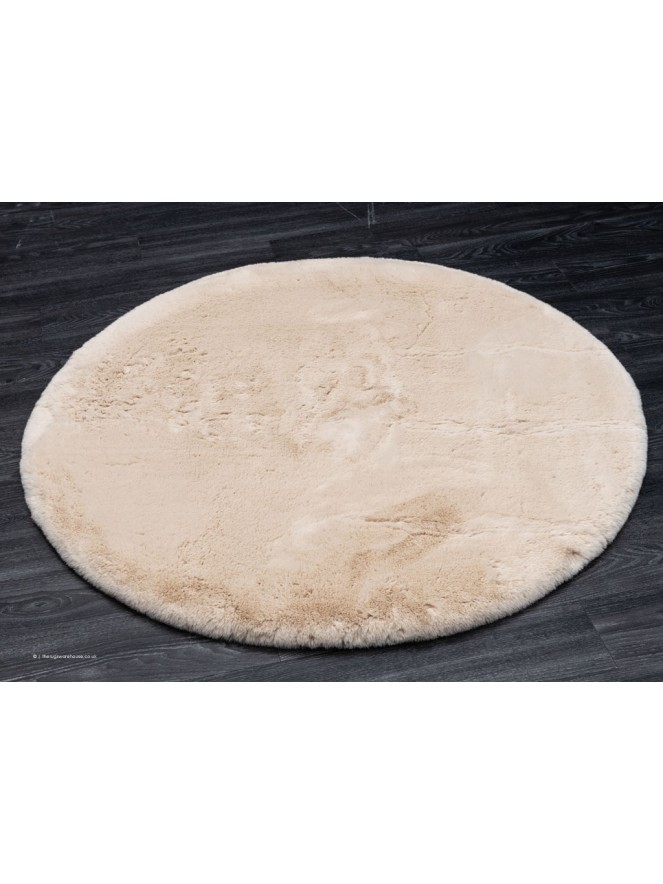 Heavenly Beige Circle Rug - 7