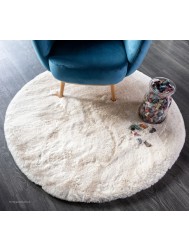 Heavenly Ivory Circle Rug - Thumbnail - 2